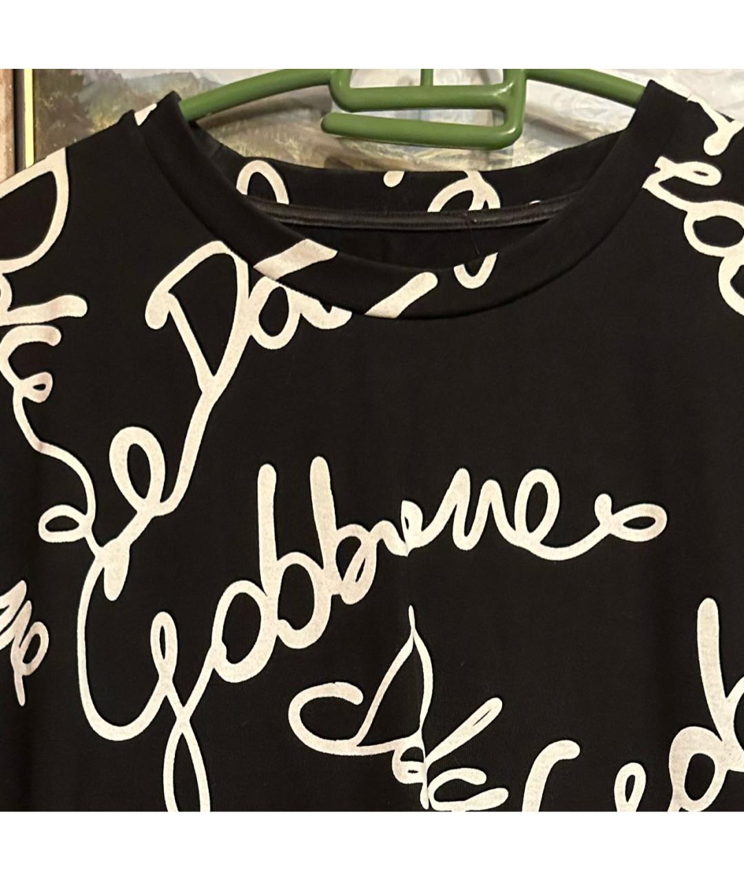 DOLCE&GABBANA Черная футболка, фото 3