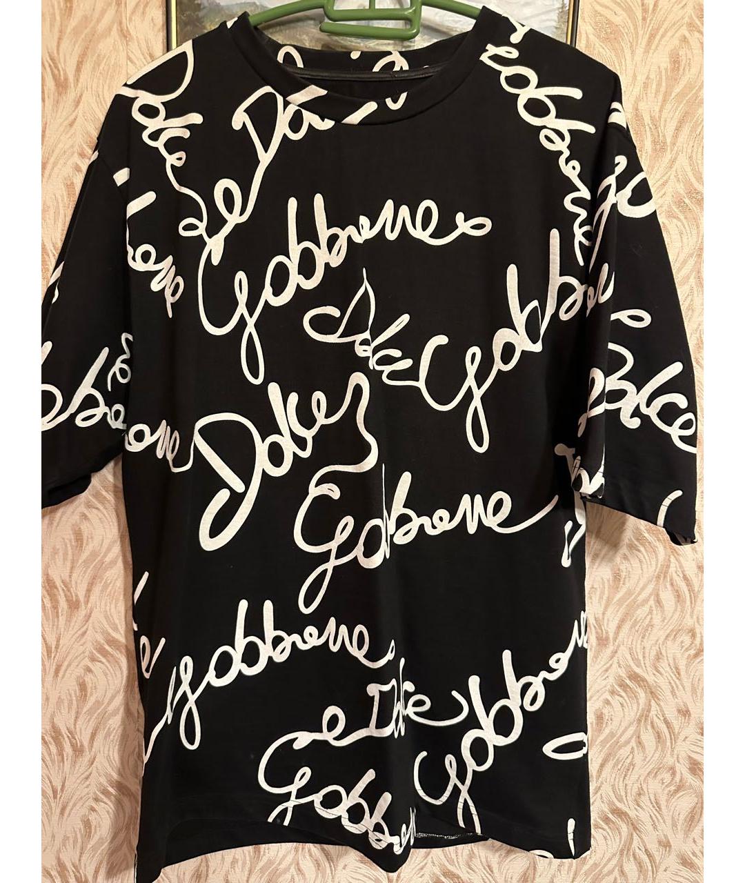 DOLCE&GABBANA Черная футболка, фото 5