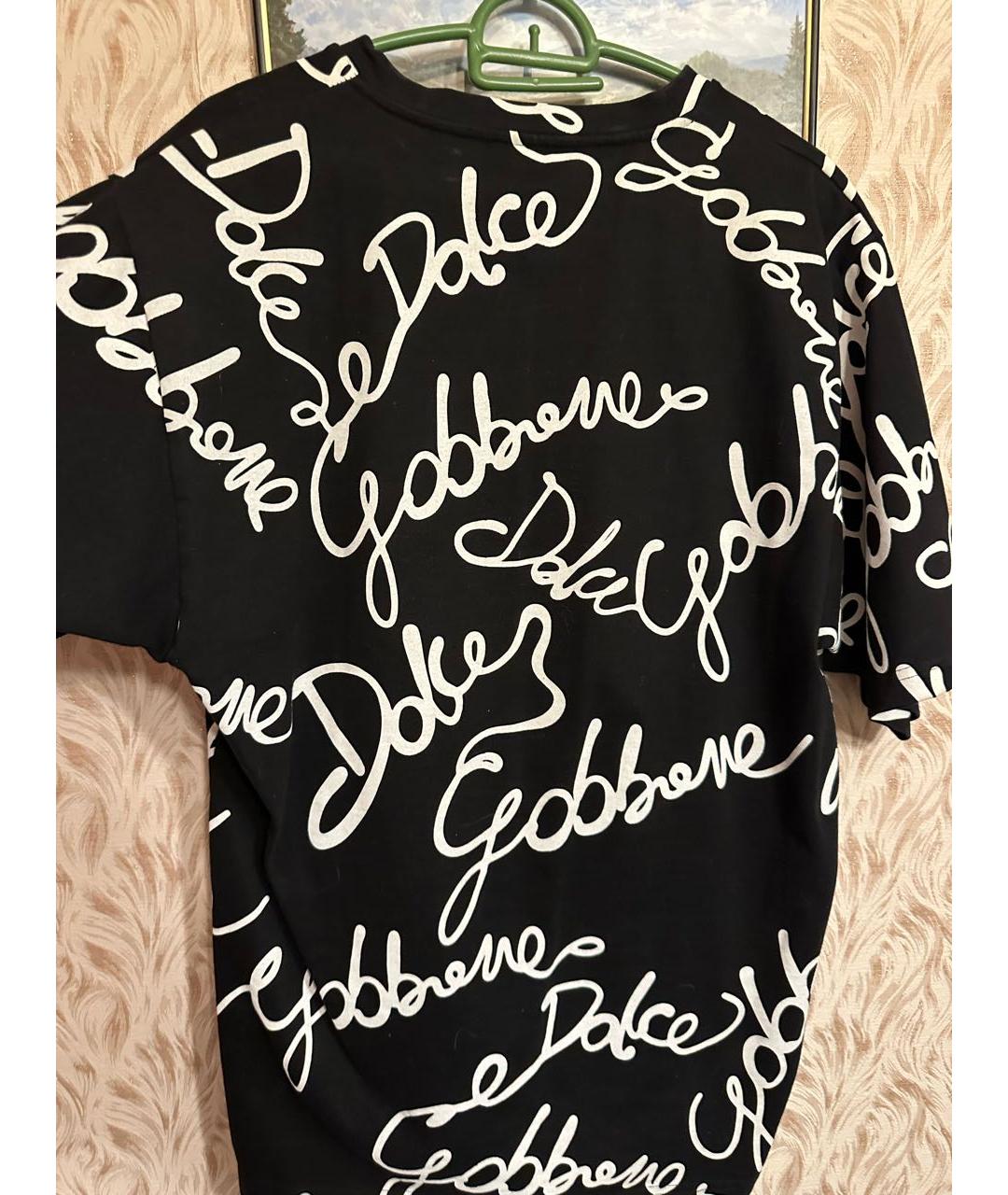 DOLCE&GABBANA Черная футболка, фото 2