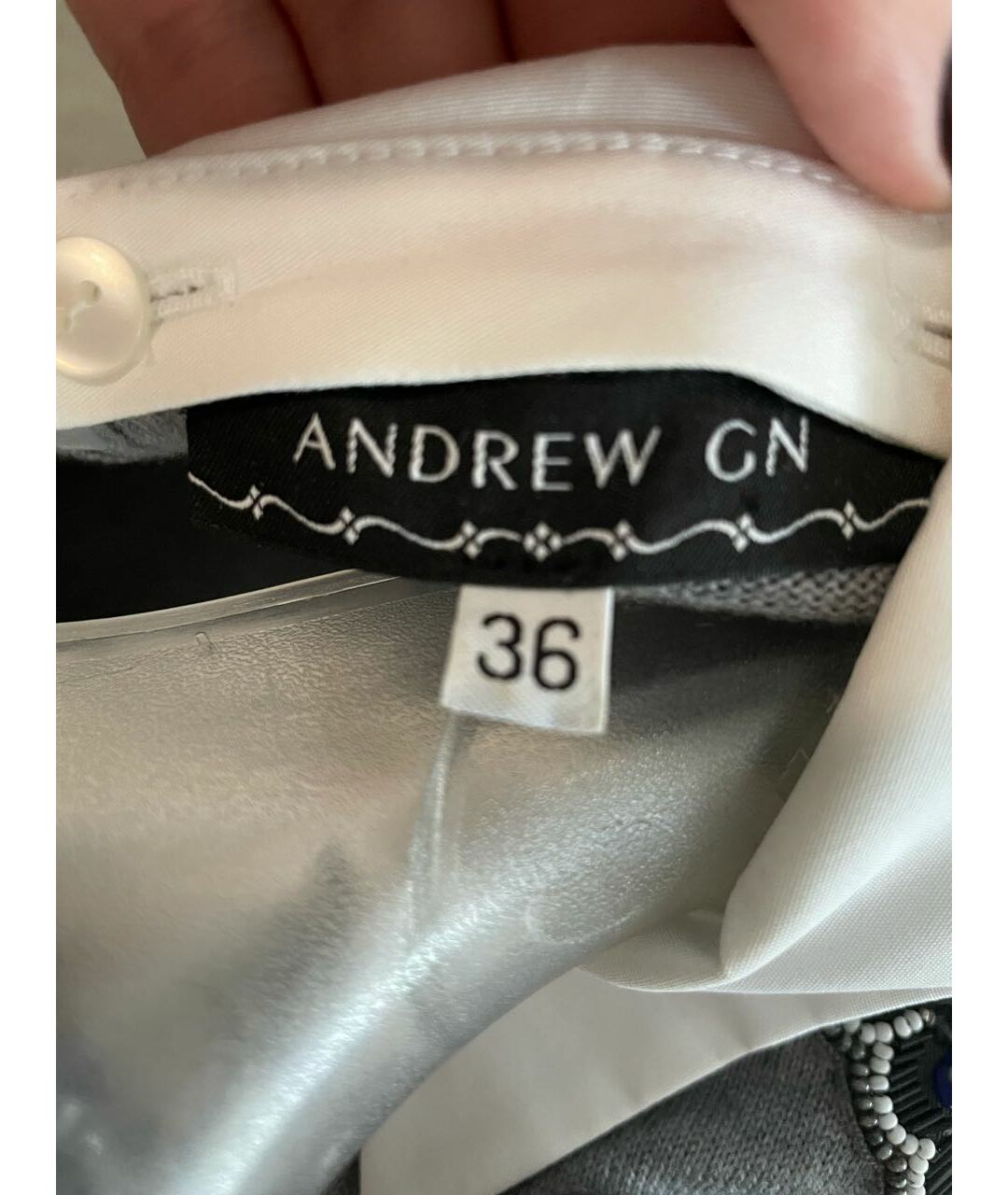 ANDREW GN Серый шерстяной джемпер / свитер, фото 2