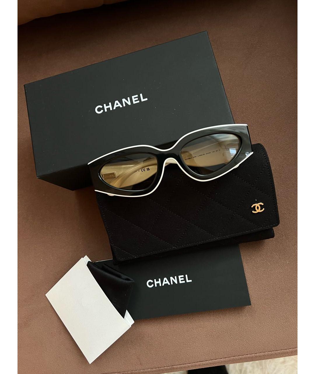 CHANEL Черные солнцезащитные очки, фото 4