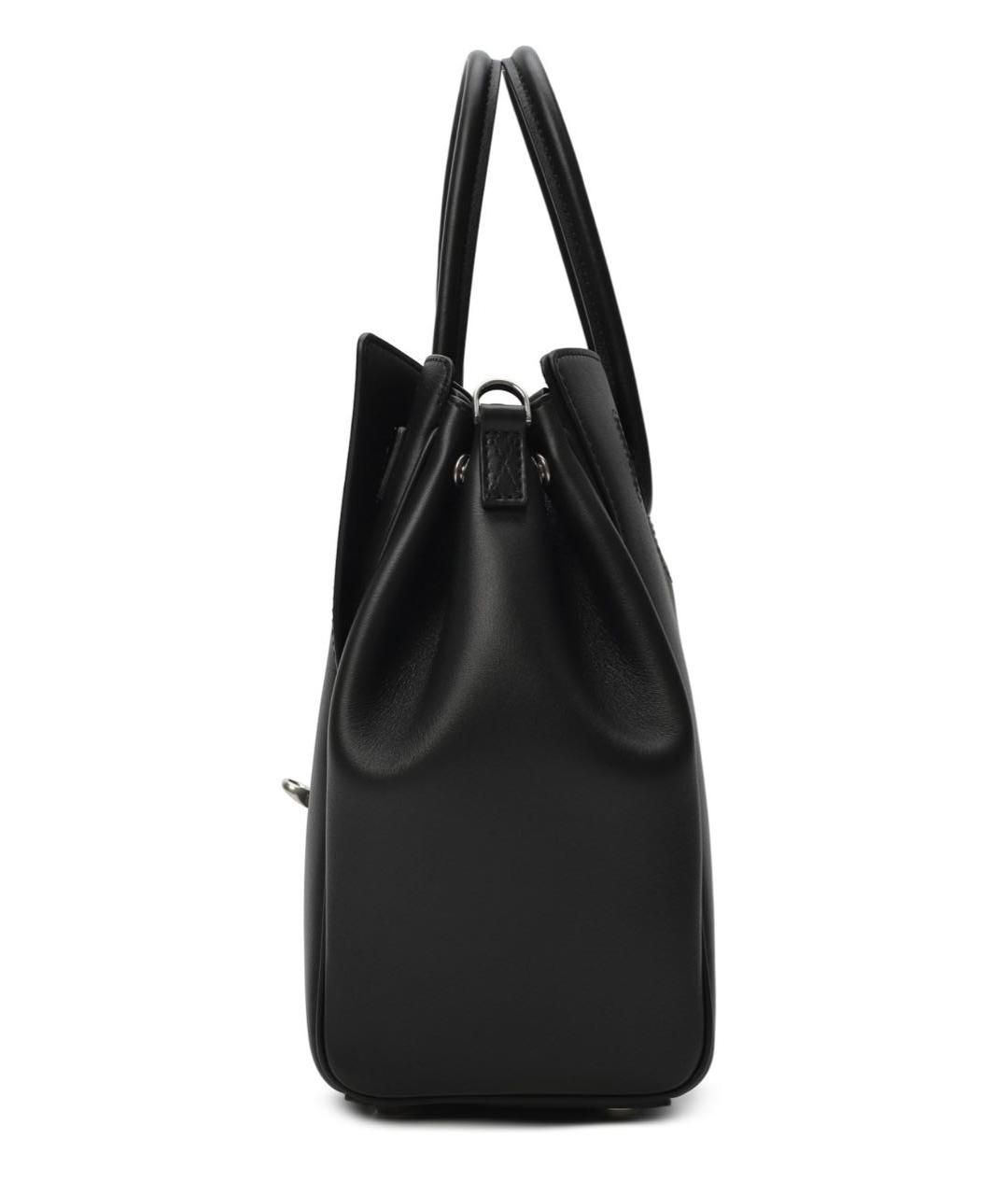 BALENCIAGA Черная кожаная сумка с короткими ручками, фото 5