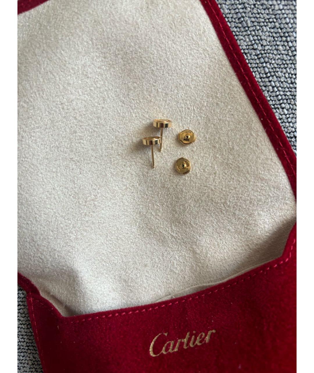 CARTIER Золотые серьги из желтого золота, фото 3
