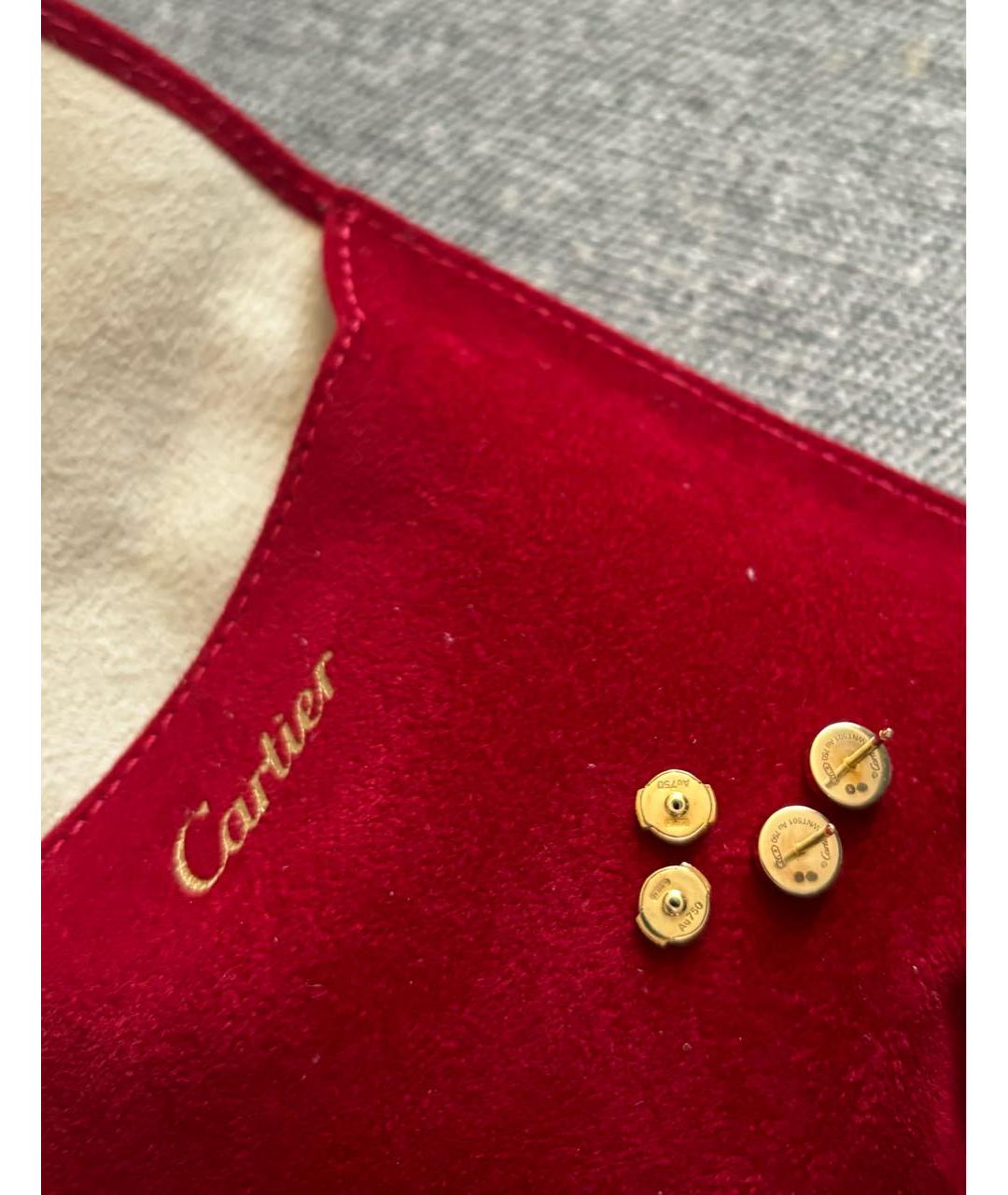 CARTIER Золотые серьги из желтого золота, фото 4