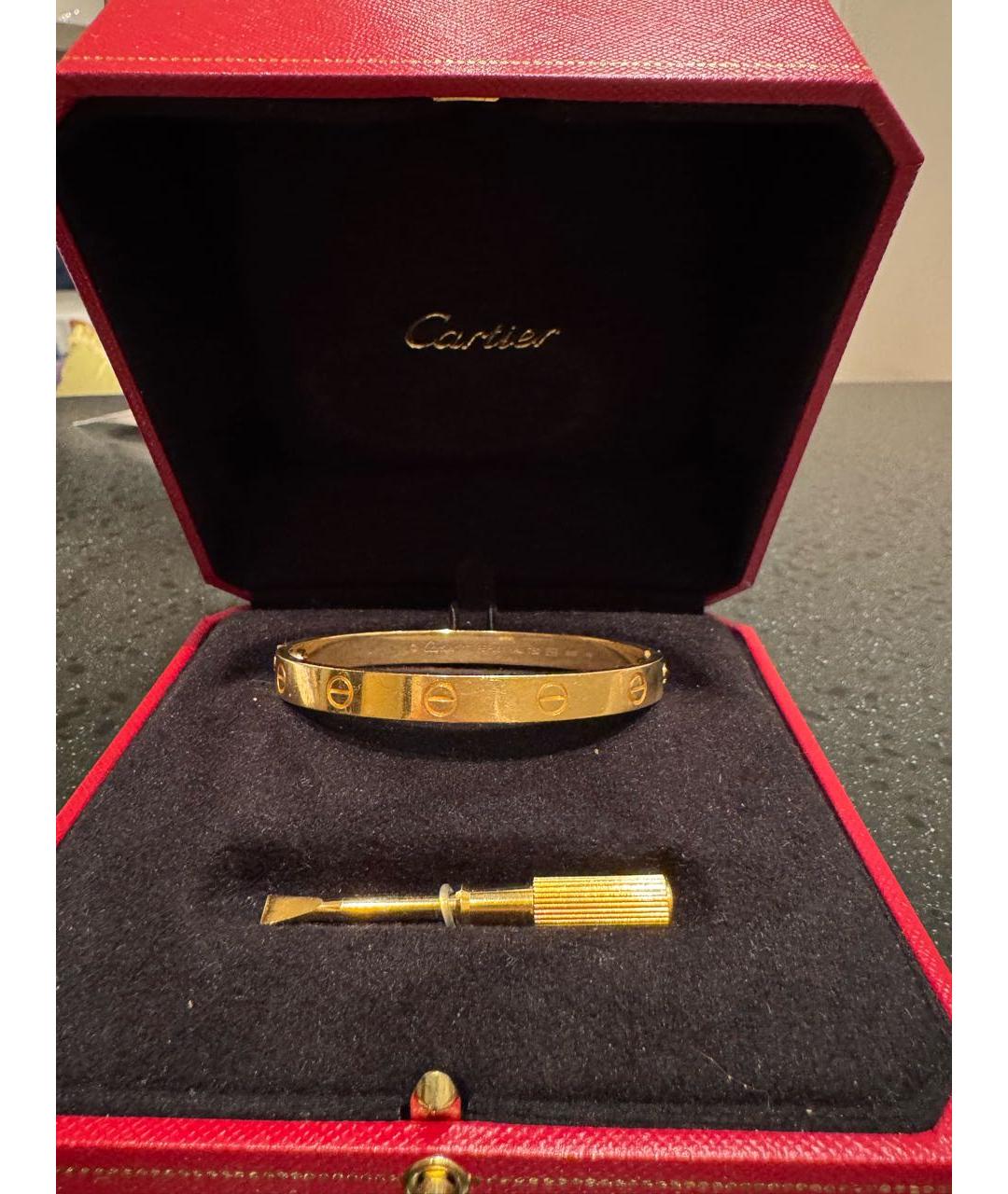 CARTIER Золотой браслет из желтого золота, фото 2