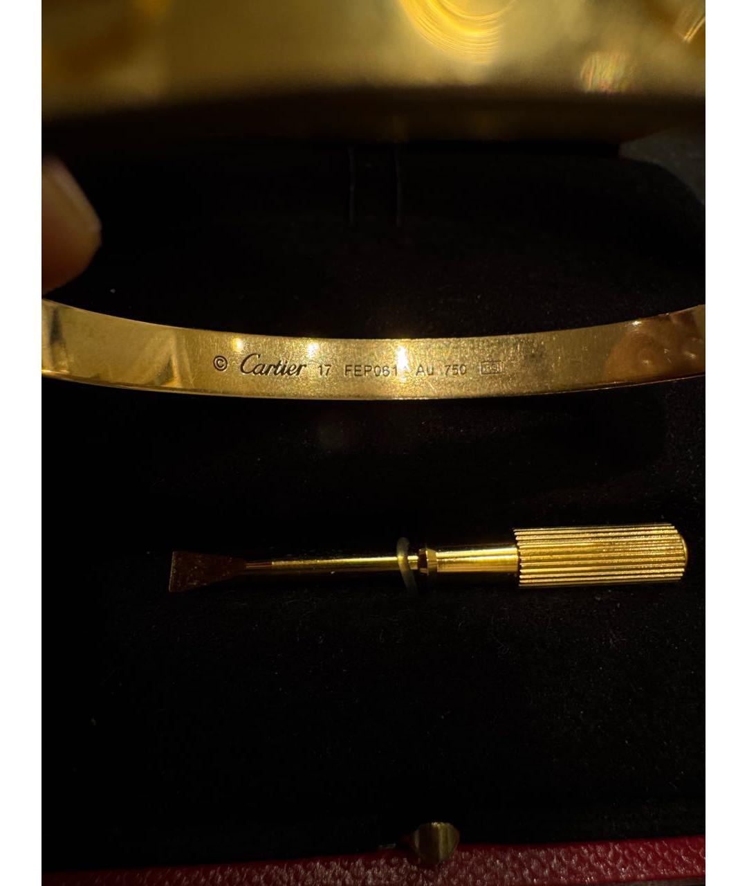 CARTIER Золотой браслет из желтого золота, фото 3