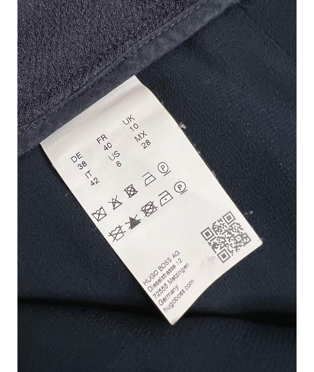 HUGO BOSS Черные ацетатные шорты, фото 8