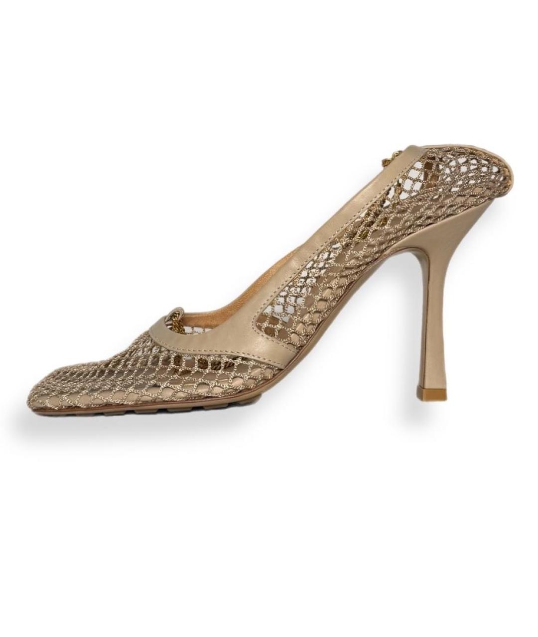 BOTTEGA VENETA Бежевые туфли, фото 4