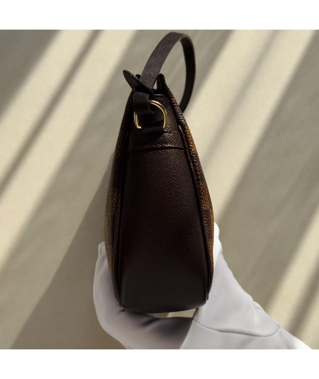 LOUIS VUITTON Коричневая сумка с короткими ручками, фото 2
