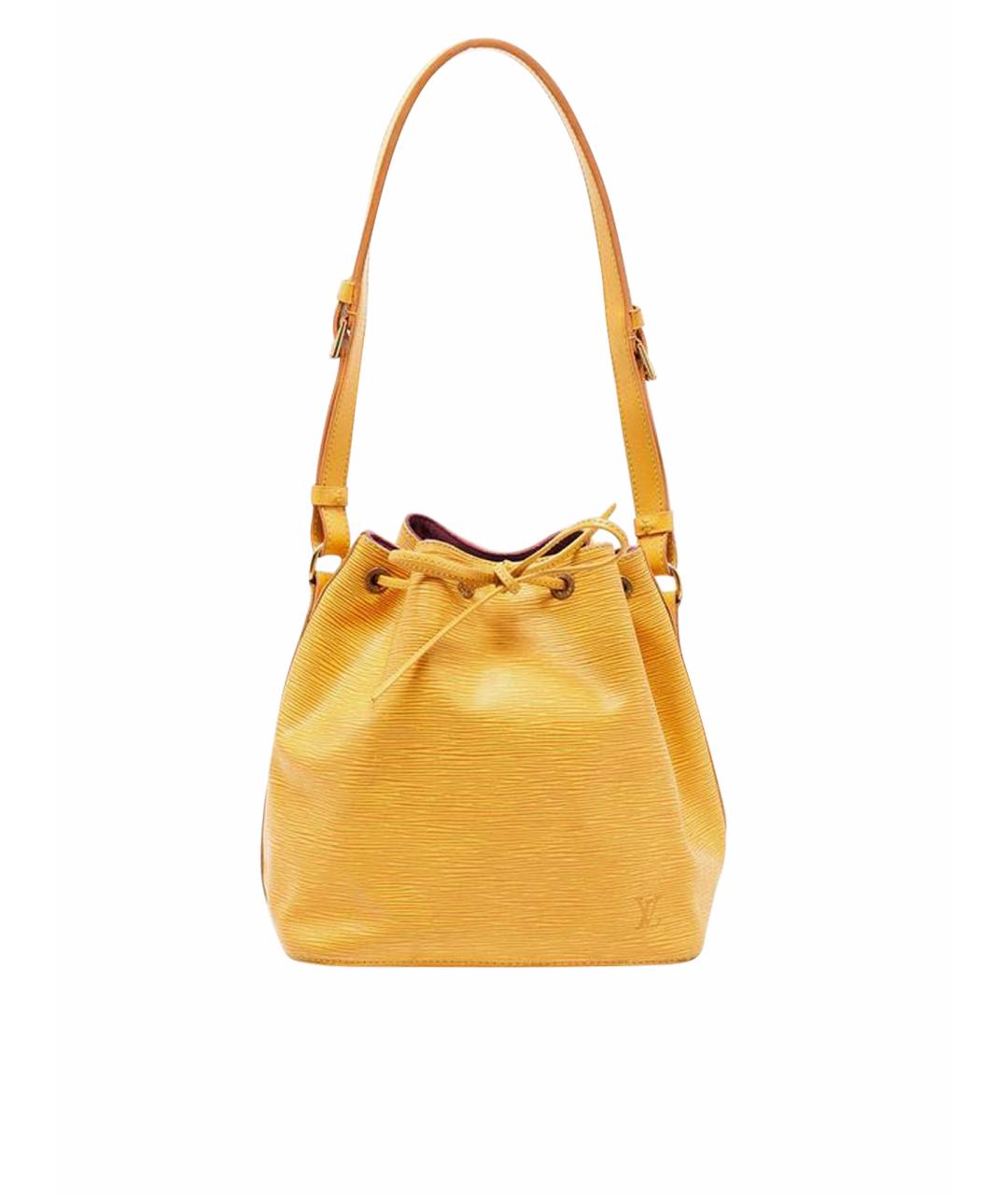 LOUIS VUITTON Желтая кожаная сумка через плечо, фото 1