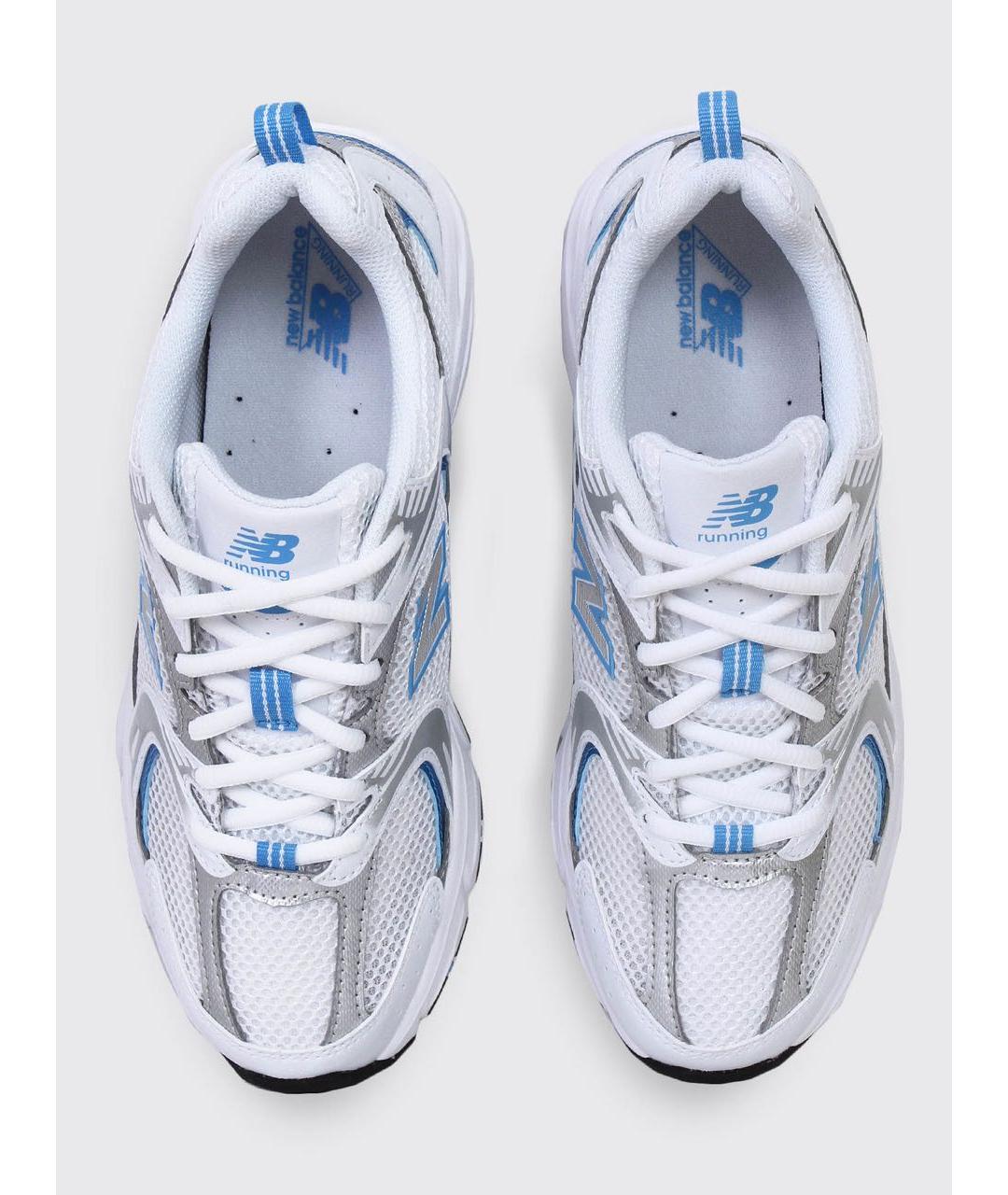 NEW BALANCE Белые текстильные кроссовки, фото 3