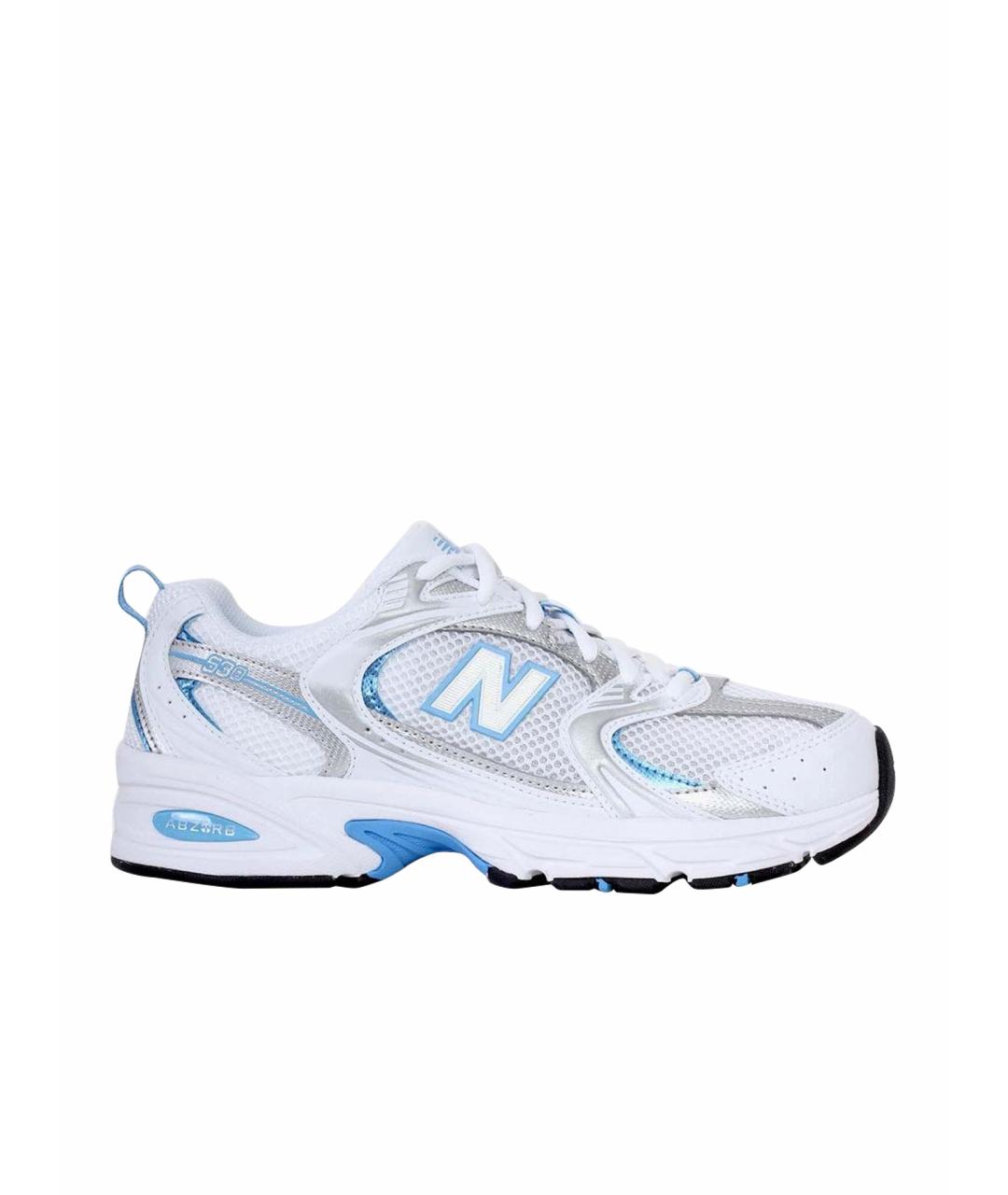 NEW BALANCE Белые текстильные кроссовки, фото 1