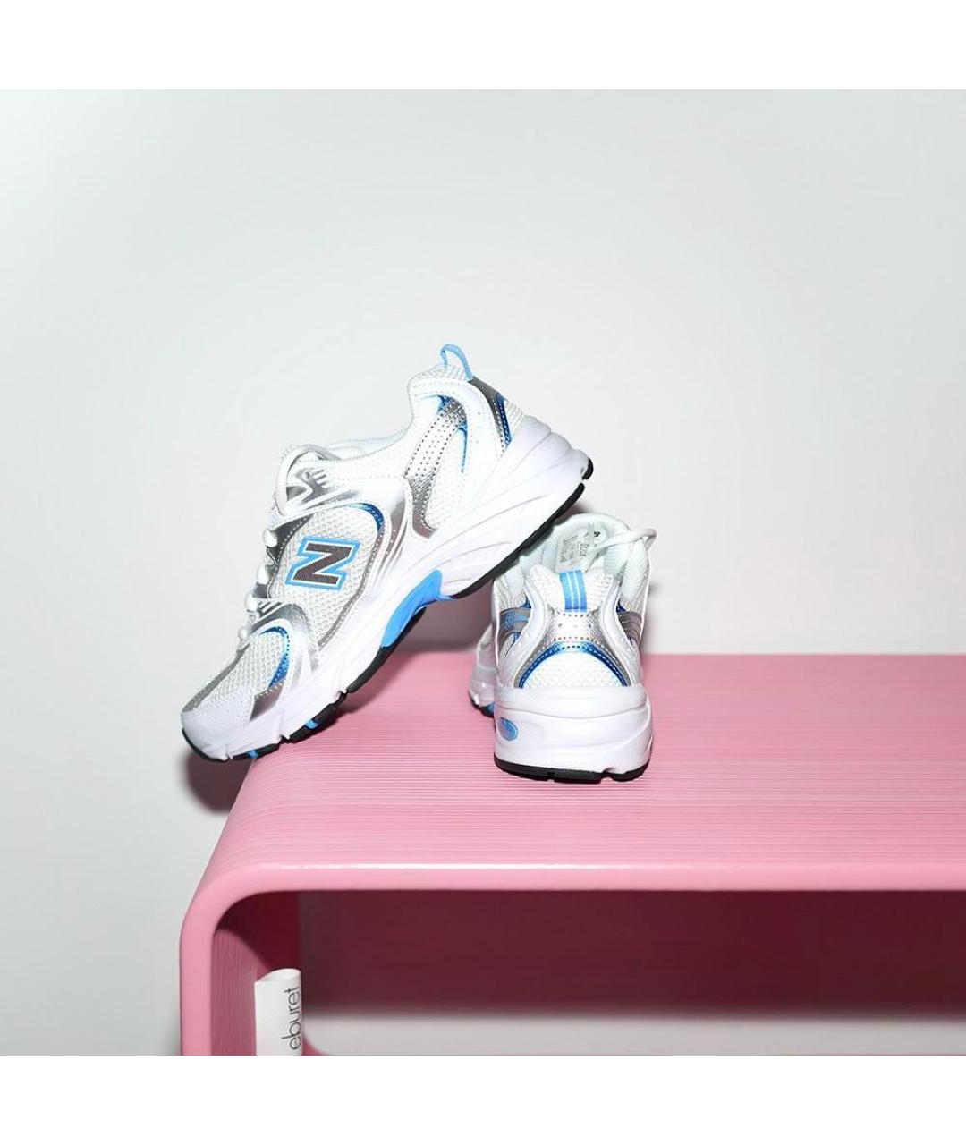 NEW BALANCE Белые текстильные кроссовки, фото 8