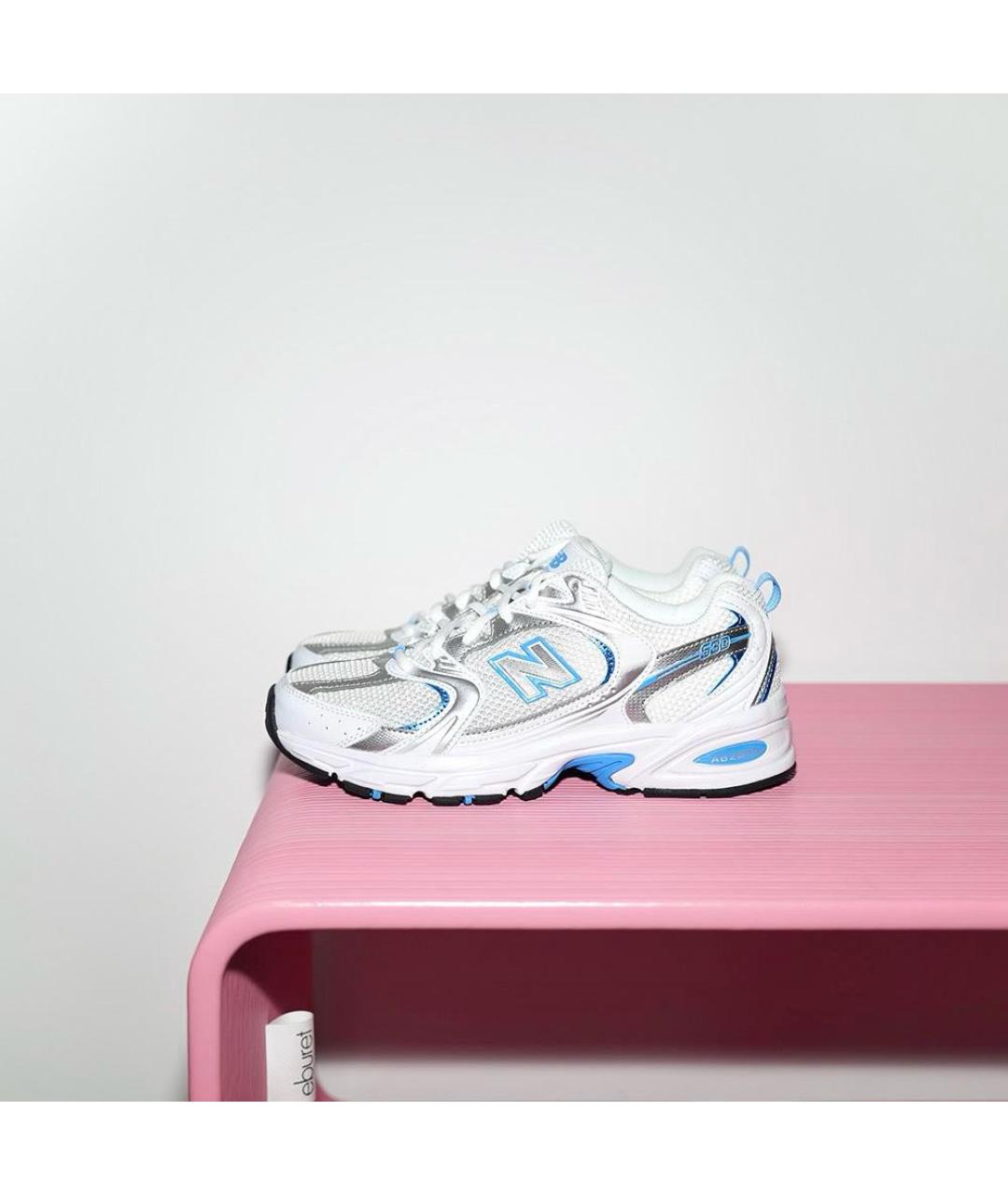 NEW BALANCE Белые текстильные кроссовки, фото 7