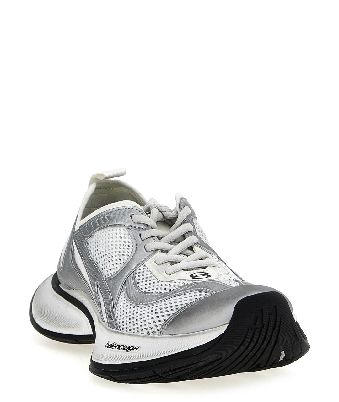 BALENCIAGA Серые синтетические низкие кроссовки / кеды, фото 2