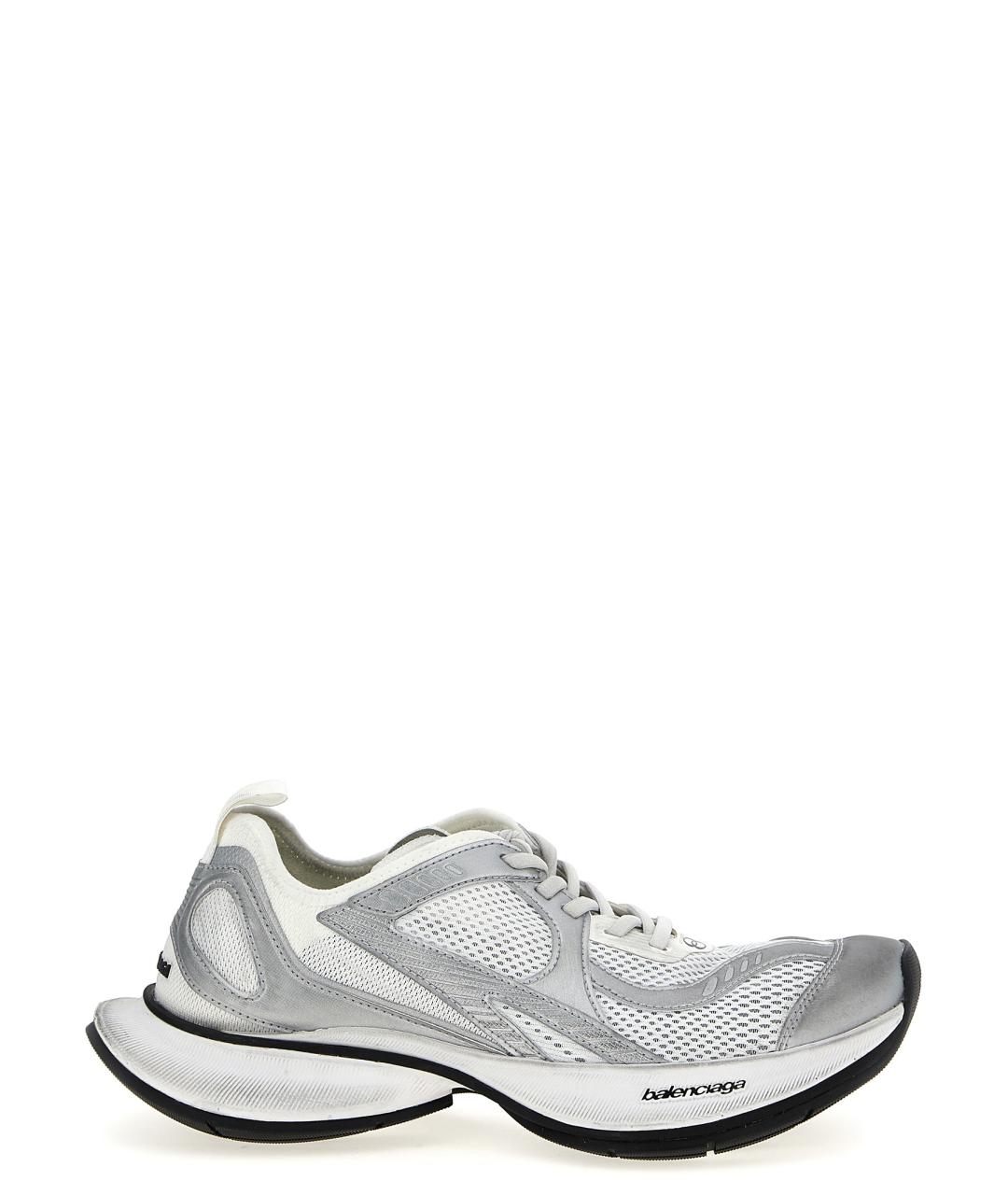 BALENCIAGA Серые синтетические низкие кроссовки / кеды, фото 1