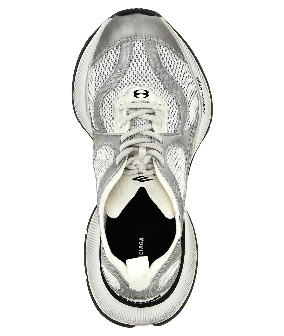 BALENCIAGA Серые синтетические низкие кроссовки / кеды, фото 4