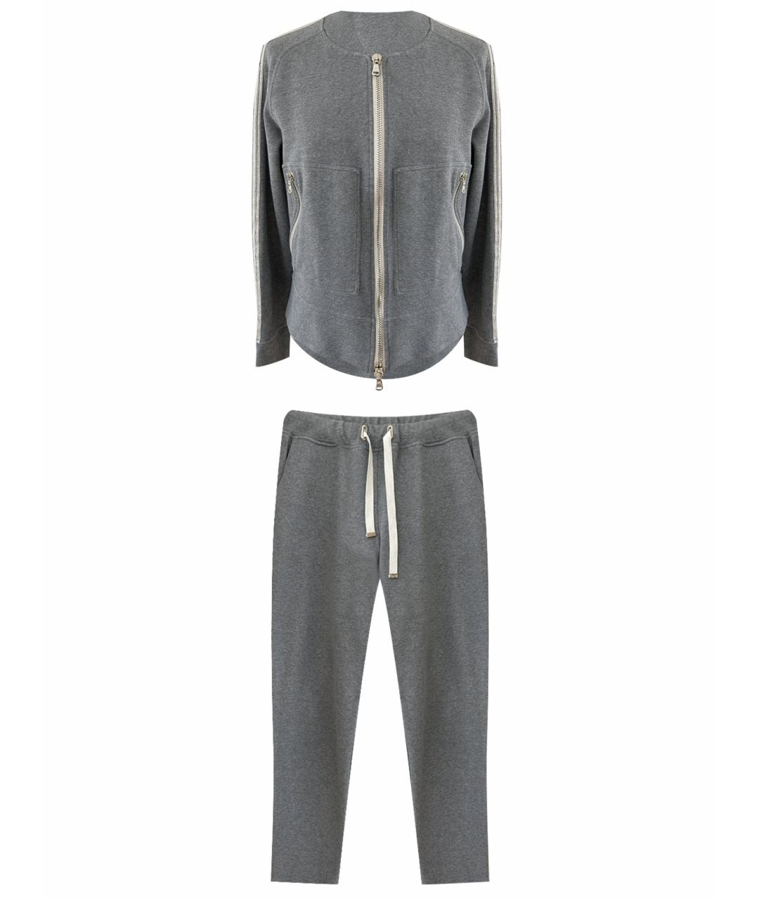 BRUNELLO CUCINELLI Серый хлопковый спортивные костюмы, фото 1