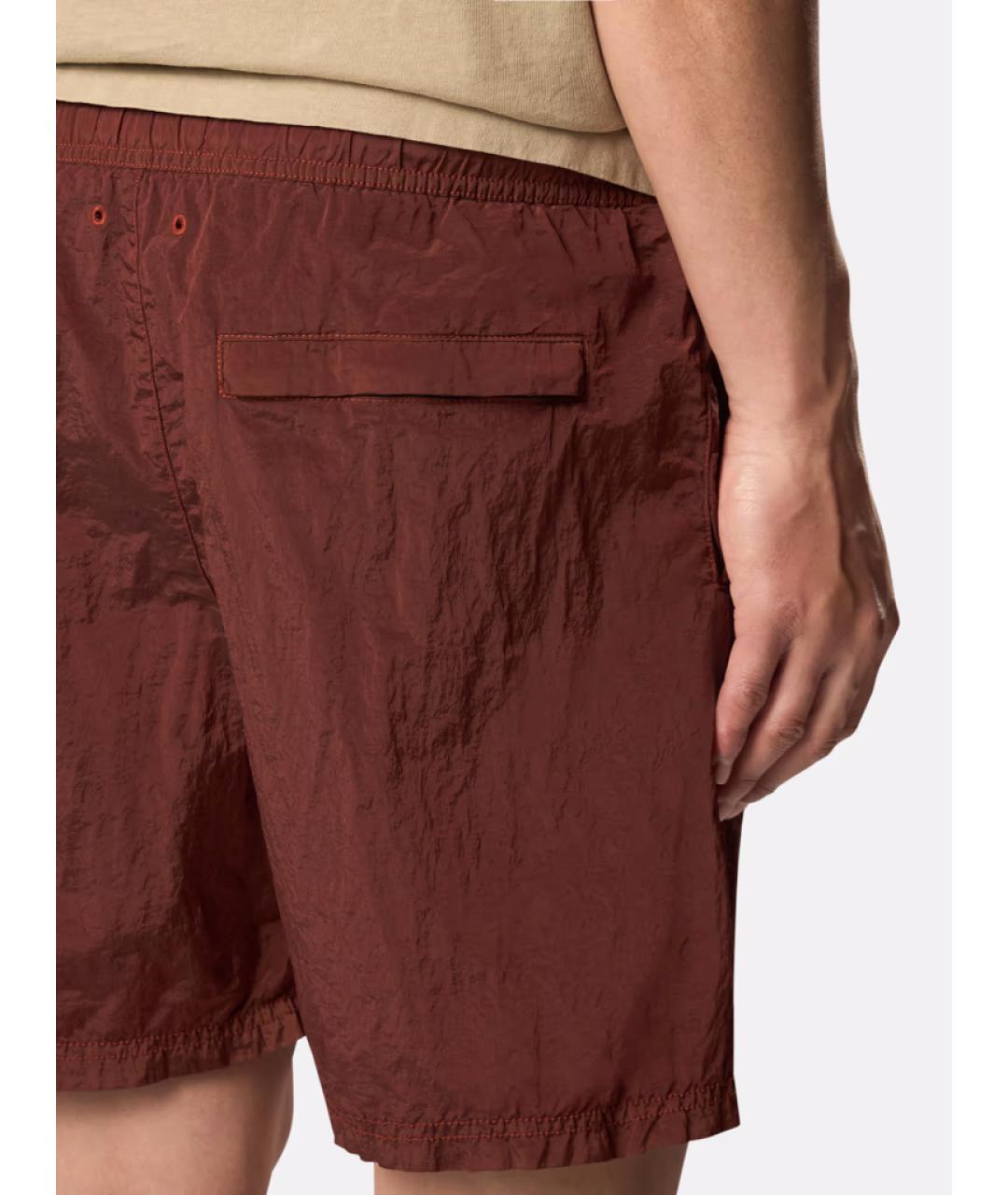 STONE ISLAND Бордовые шорты, фото 4
