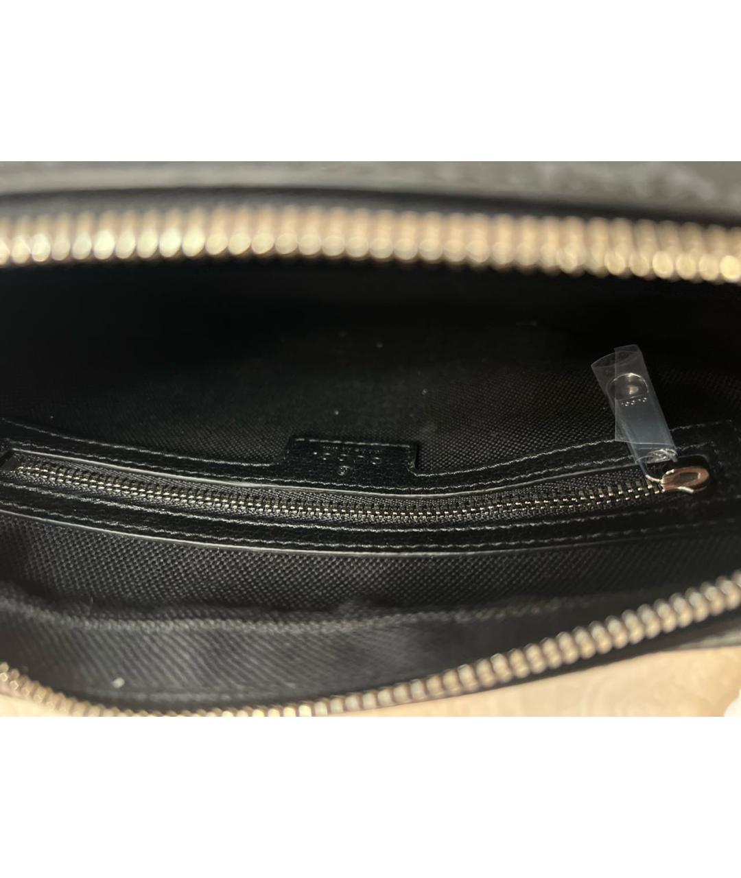 GUCCI Черная кожаная сумка на плечо, фото 4