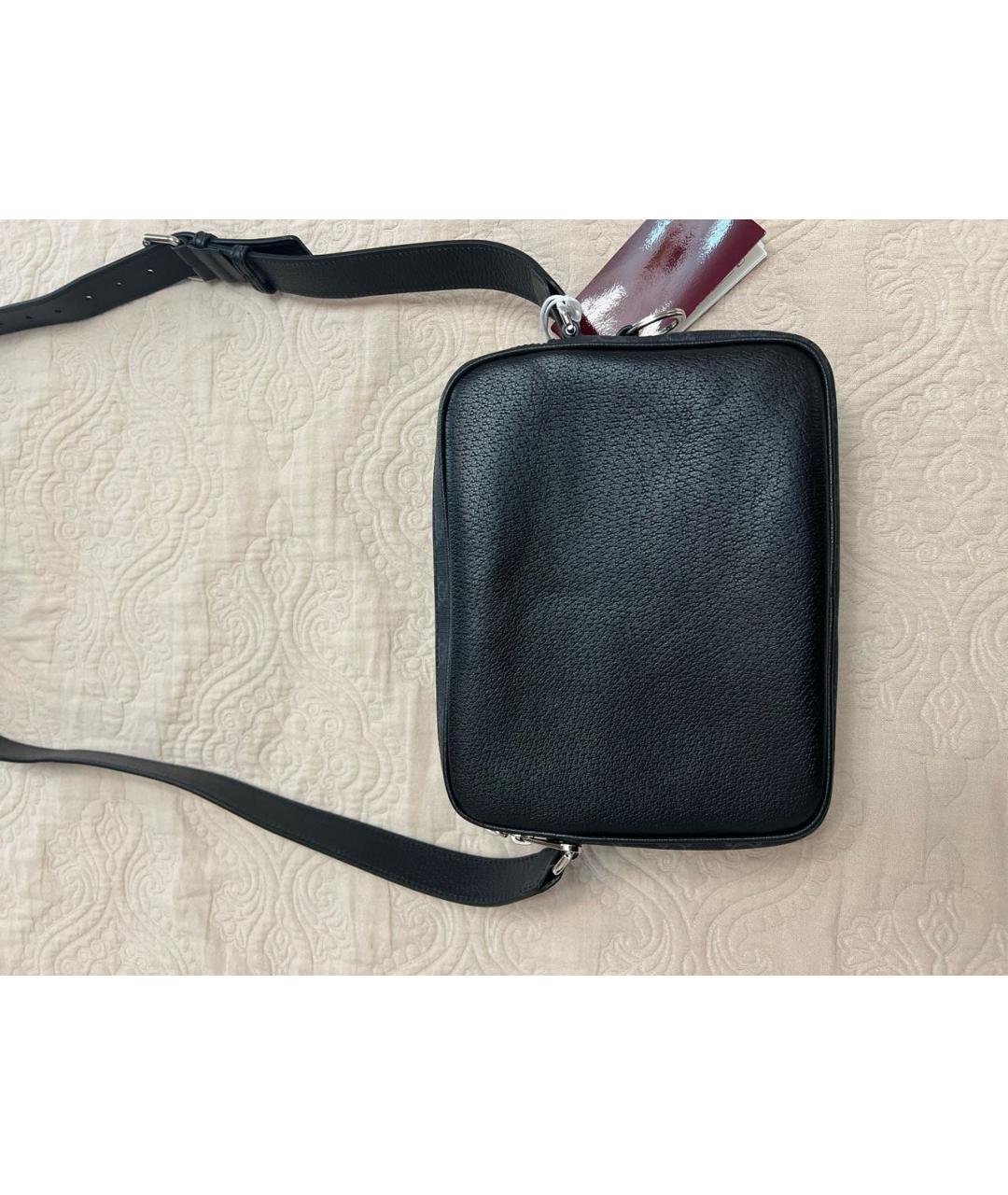 GUCCI Черная кожаная сумка на плечо, фото 3