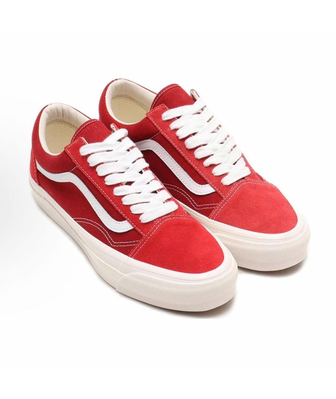 VANS Красные низкие кроссовки / кеды, фото 2