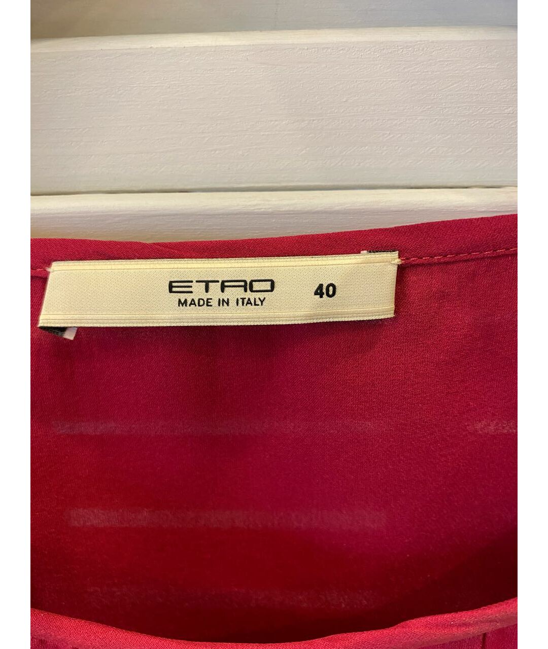 ETRO Бордовая шелковая рубашка, фото 2