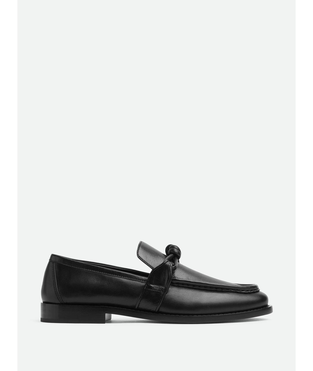 BOTTEGA VENETA Черные кожаные лоферы, фото 7