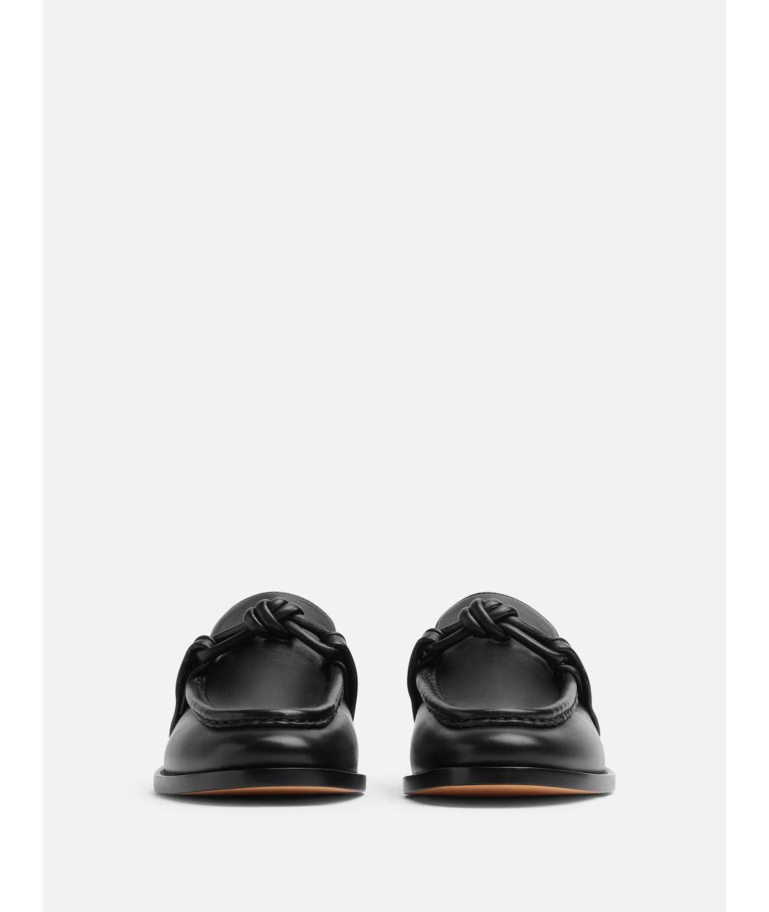 BOTTEGA VENETA Черные кожаные лоферы, фото 3