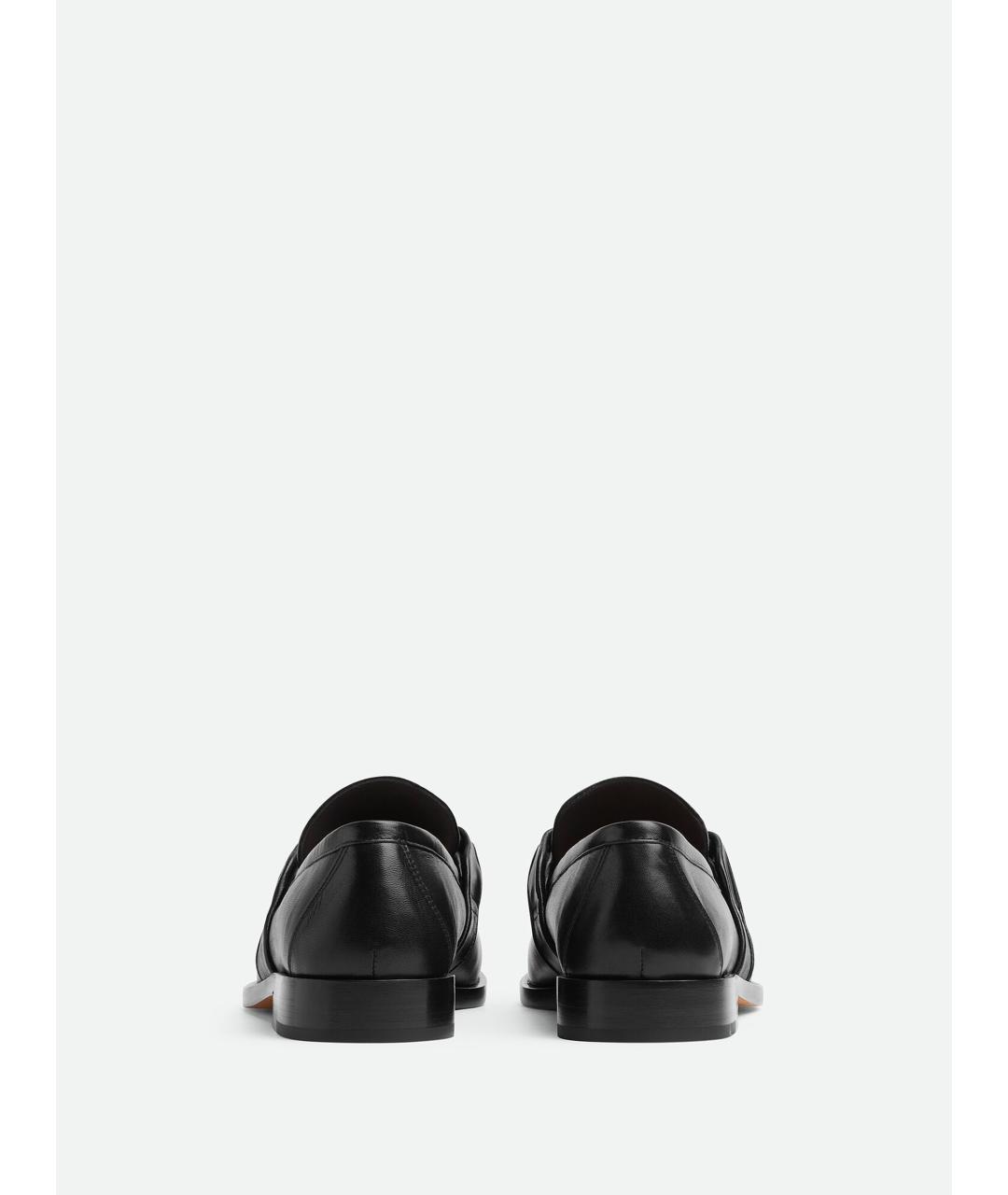 BOTTEGA VENETA Черные кожаные лоферы, фото 4