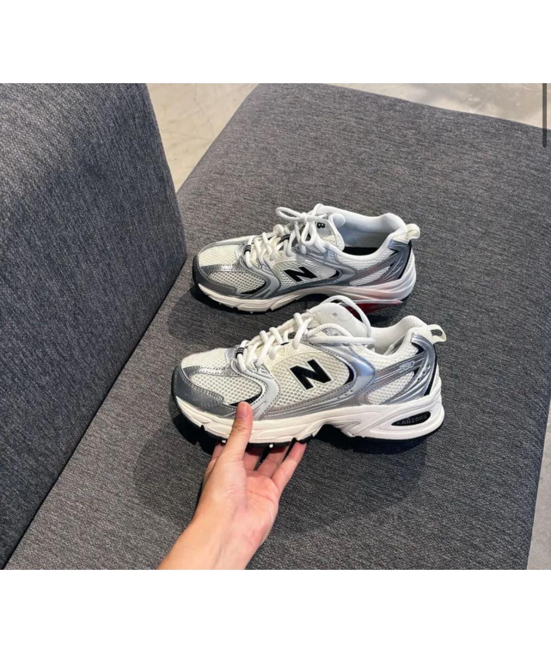 NEW BALANCE Серебряные кроссовки, фото 7