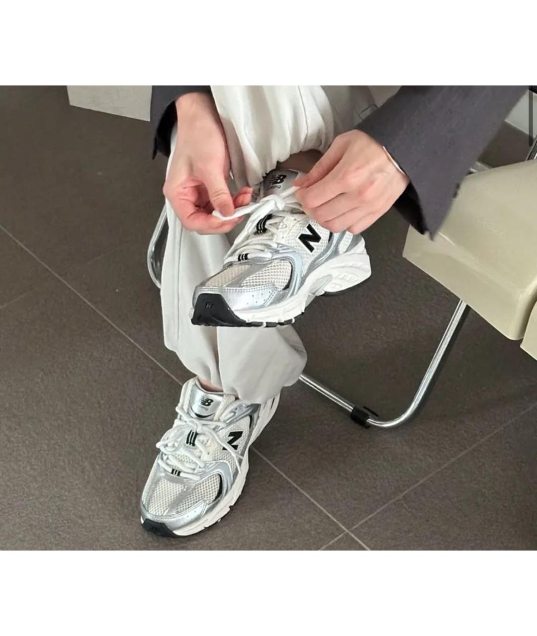 NEW BALANCE Серебряные кроссовки, фото 8
