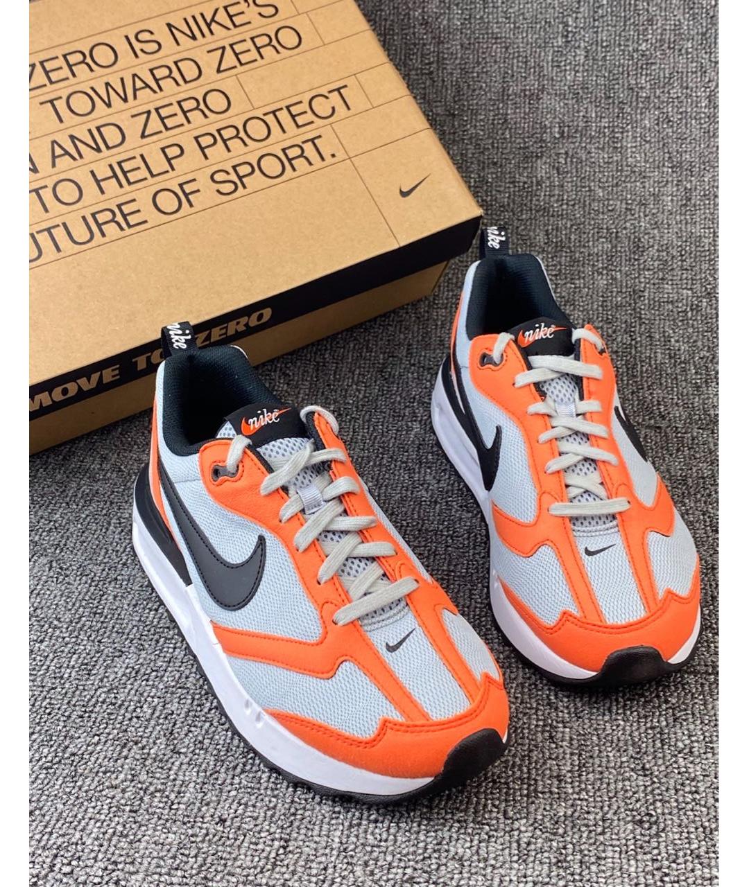 NIKE Оранжевое текстильные низкие кроссовки / кеды, фото 8