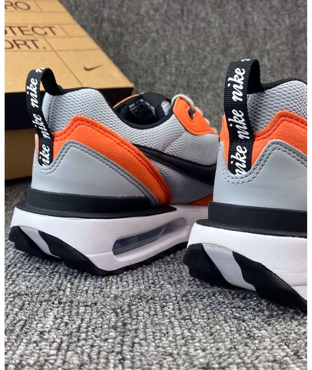 NIKE Оранжевое текстильные низкие кроссовки / кеды, фото 5