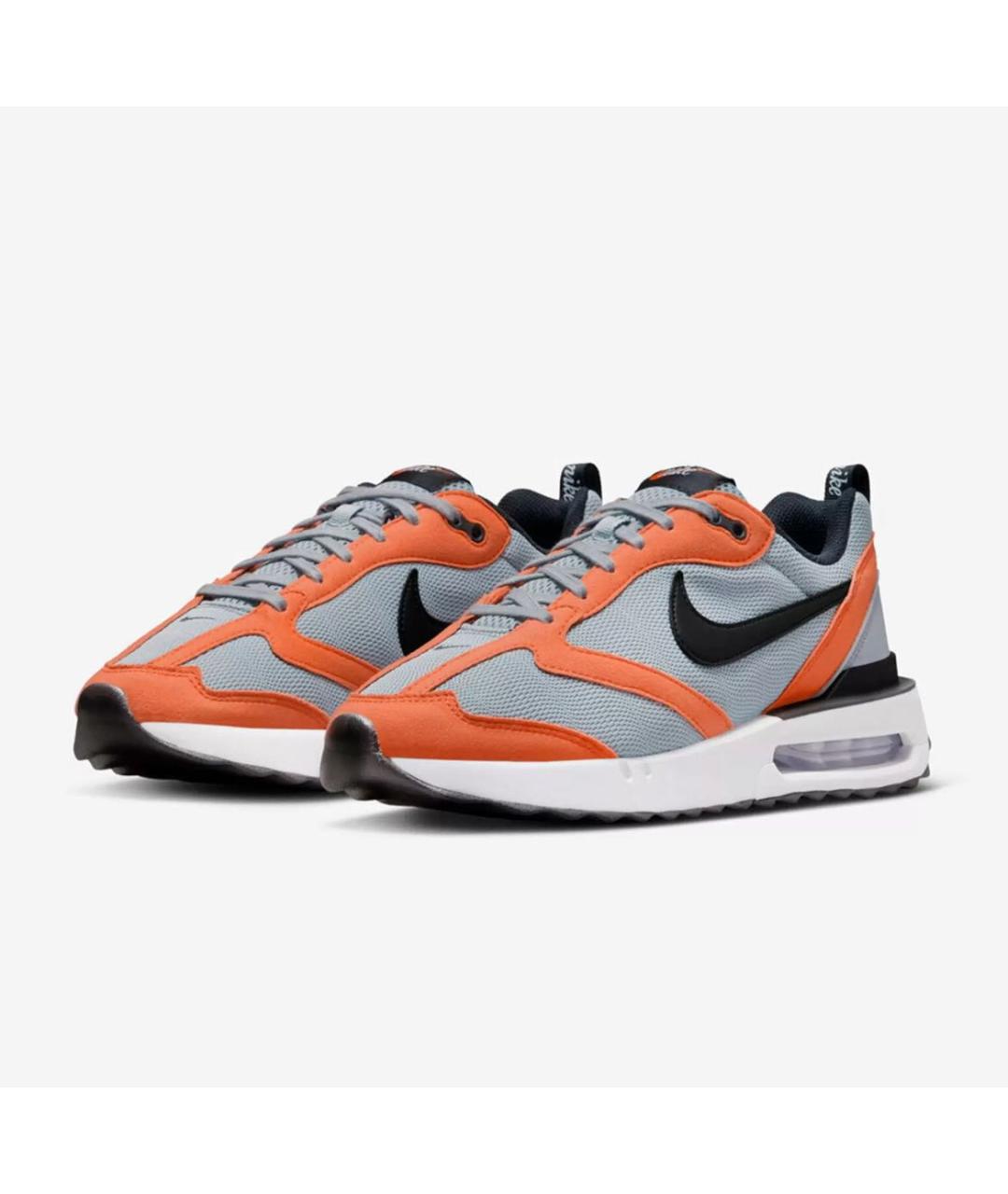 NIKE Оранжевое текстильные низкие кроссовки / кеды, фото 2