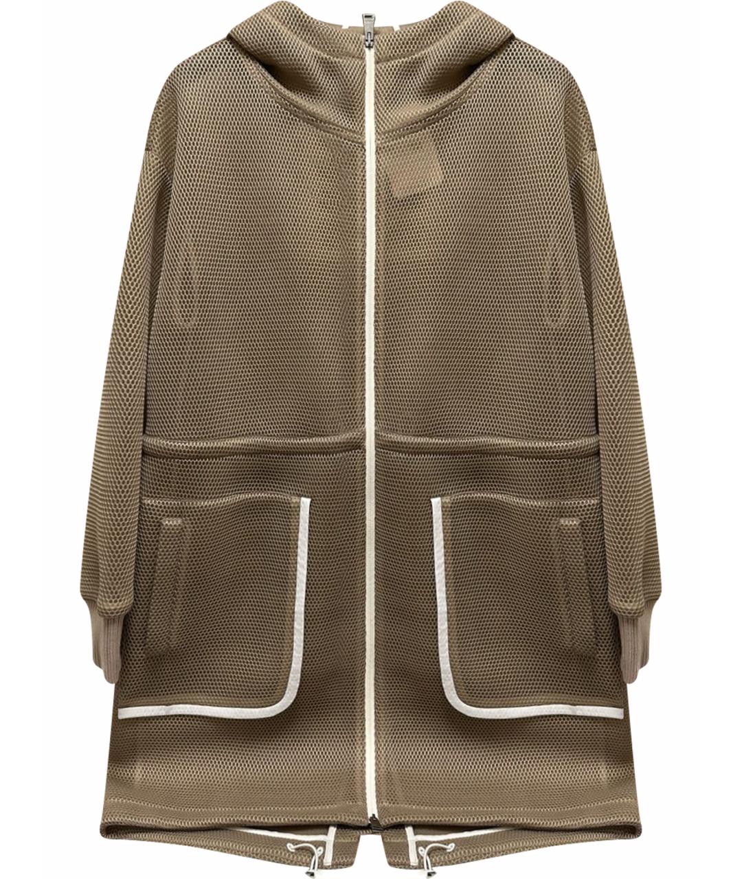 FENDI Коричневая хлопковая парка, фото 1