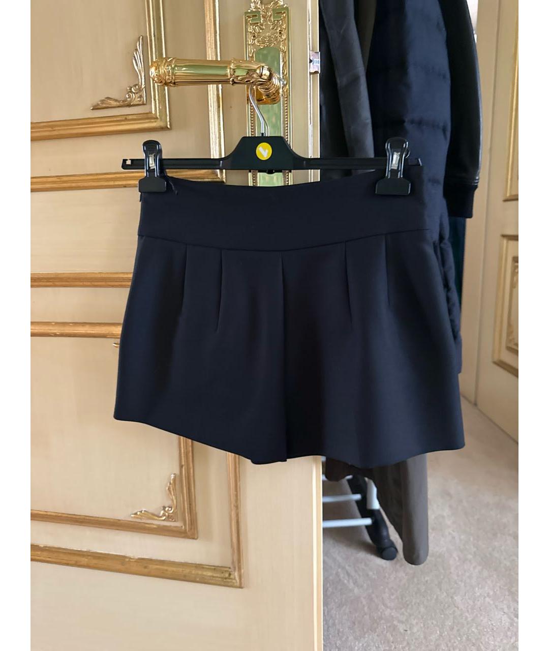 JIL SANDER Черные шерстяные шорты, фото 2