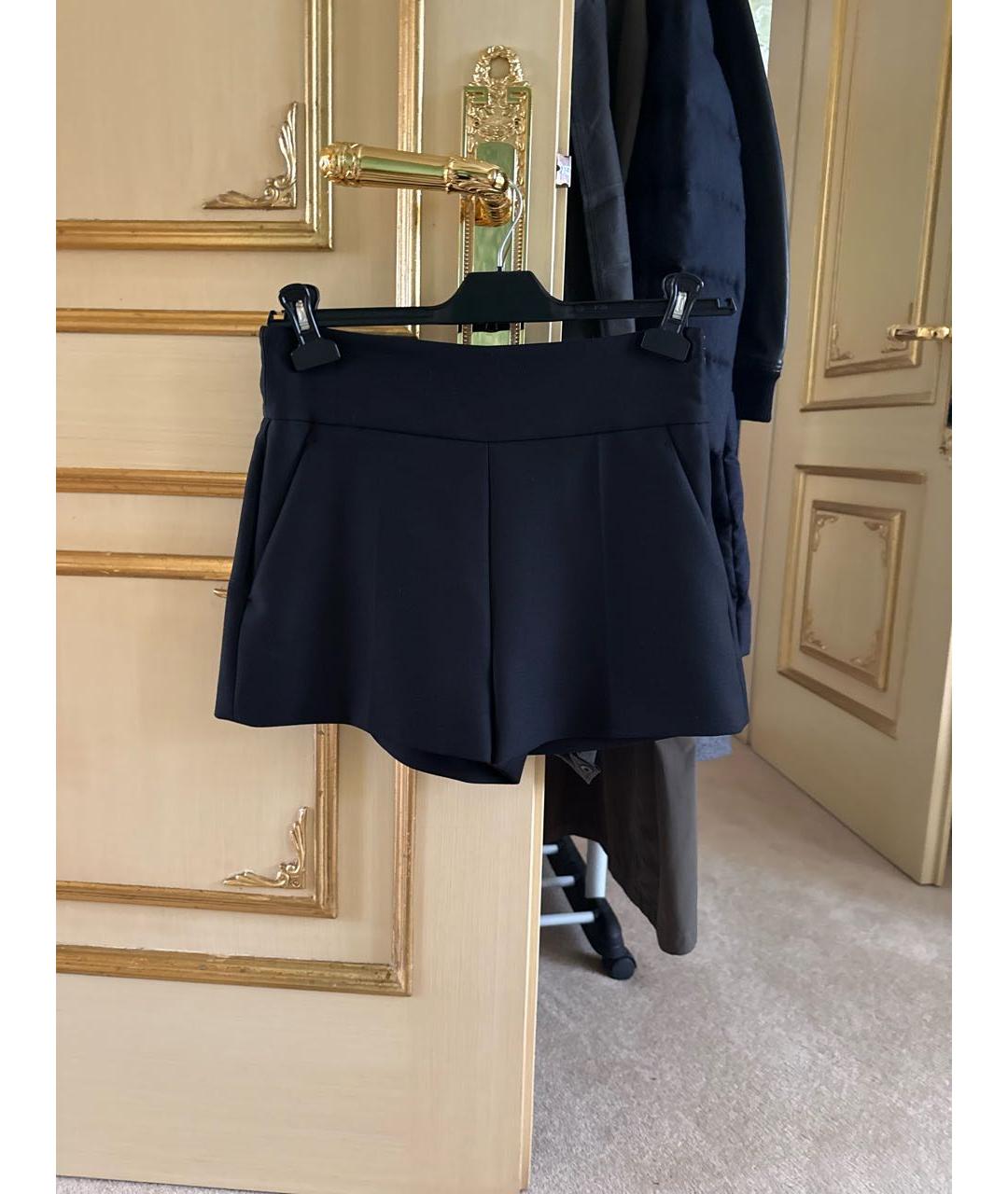 JIL SANDER Черные шерстяные шорты, фото 4