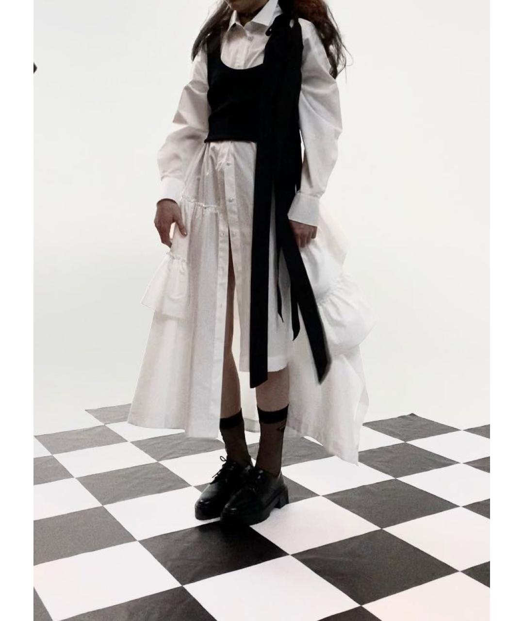 SIMONE ROCHA Белое хлопковое повседневное платье, фото 7