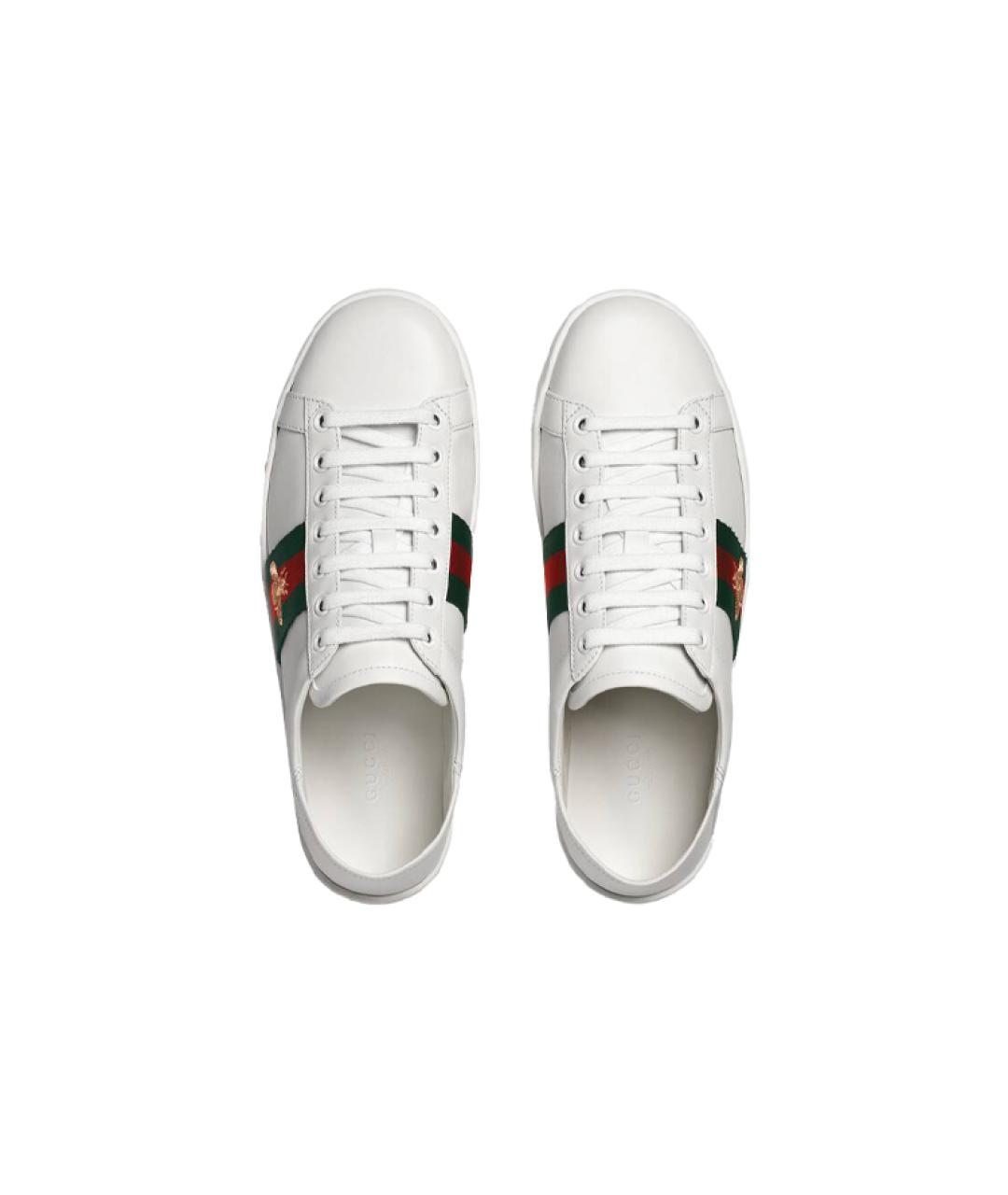 GUCCI Белые низкие кроссовки / кеды, фото 3