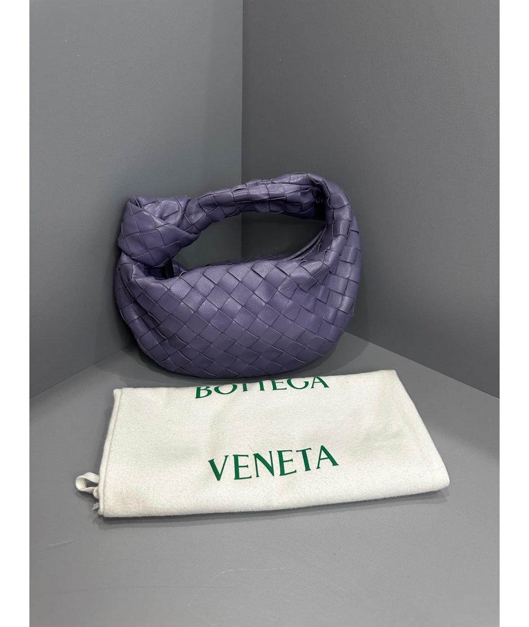 BOTTEGA VENETA Фиолетовая кожаная сумка с короткими ручками, фото 7
