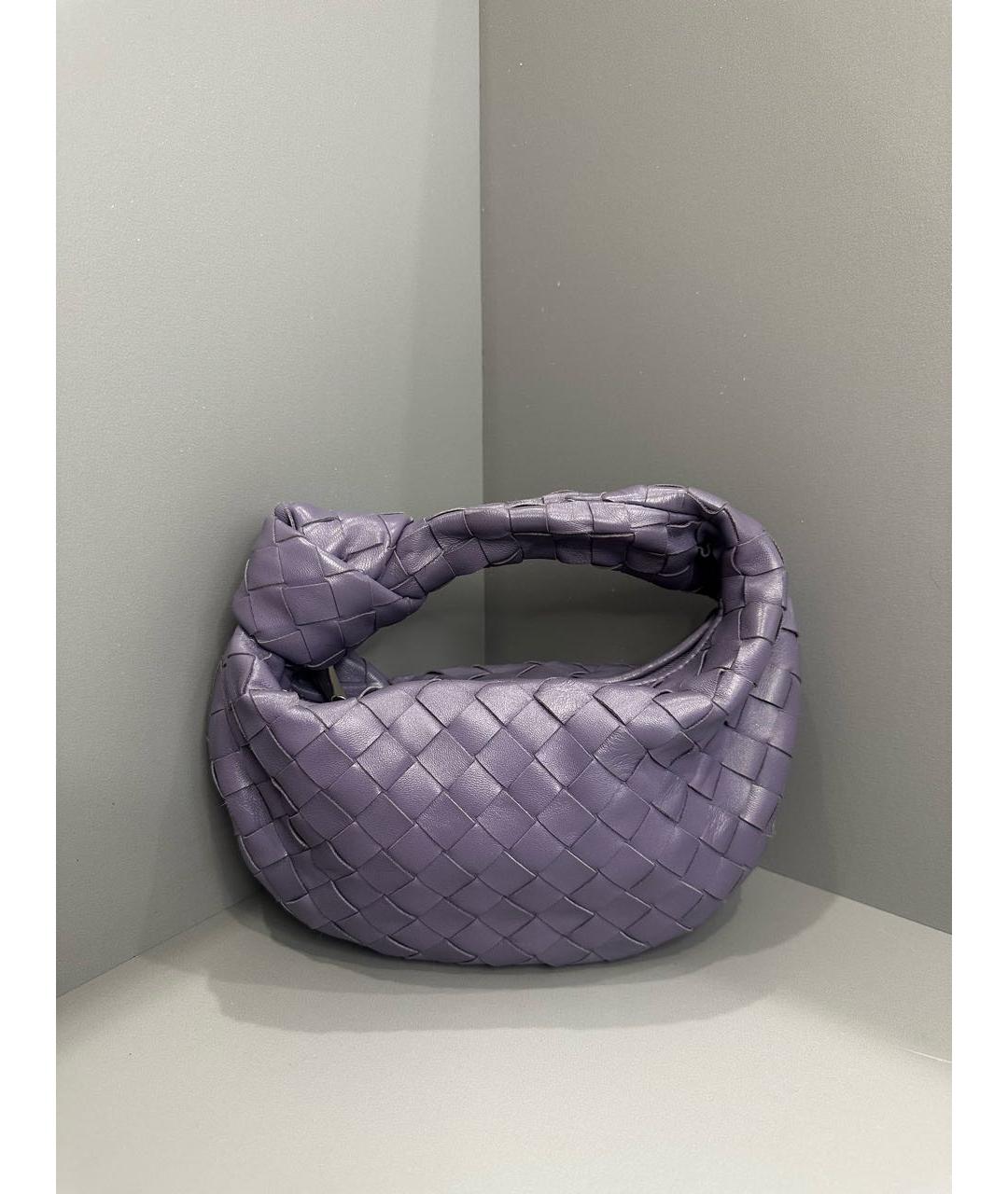 BOTTEGA VENETA Фиолетовая кожаная сумка с короткими ручками, фото 2