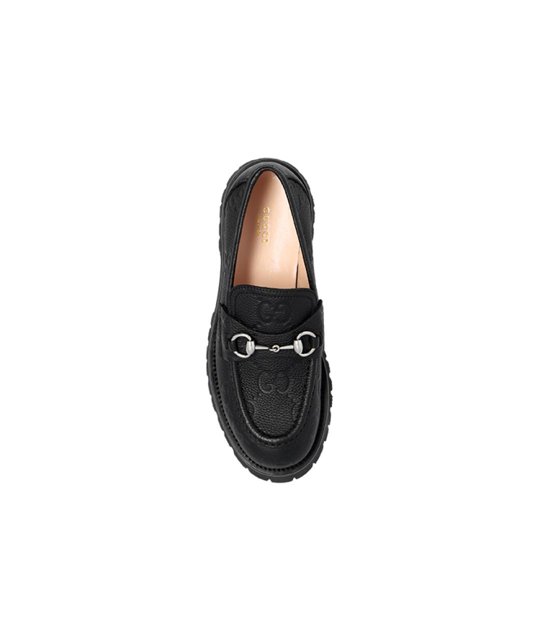 GUCCI Черные кожаные лоферы, фото 4