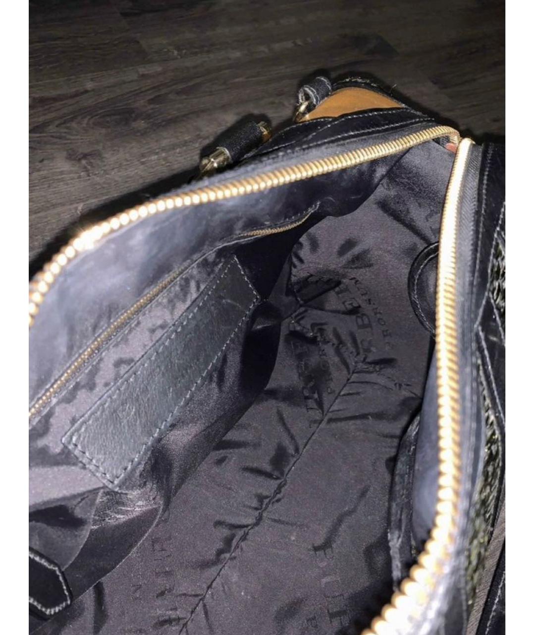 BURBERRY Мульти кожаная сумка с короткими ручками, фото 4