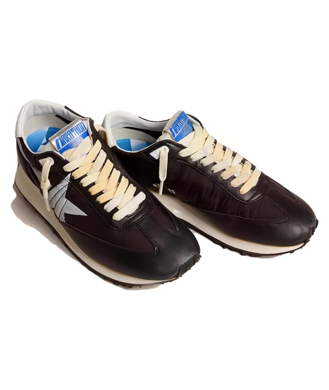 GOLDEN GOOSE DELUXE BRAND Черные низкие кроссовки / кеды, фото 3