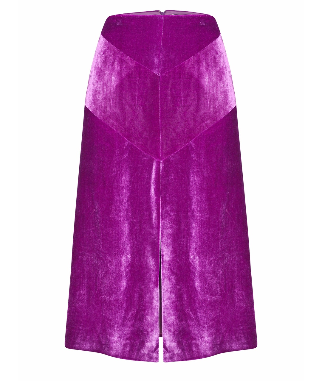 NINA RICCI Фиолетовая бархатная юбка миди, фото 1