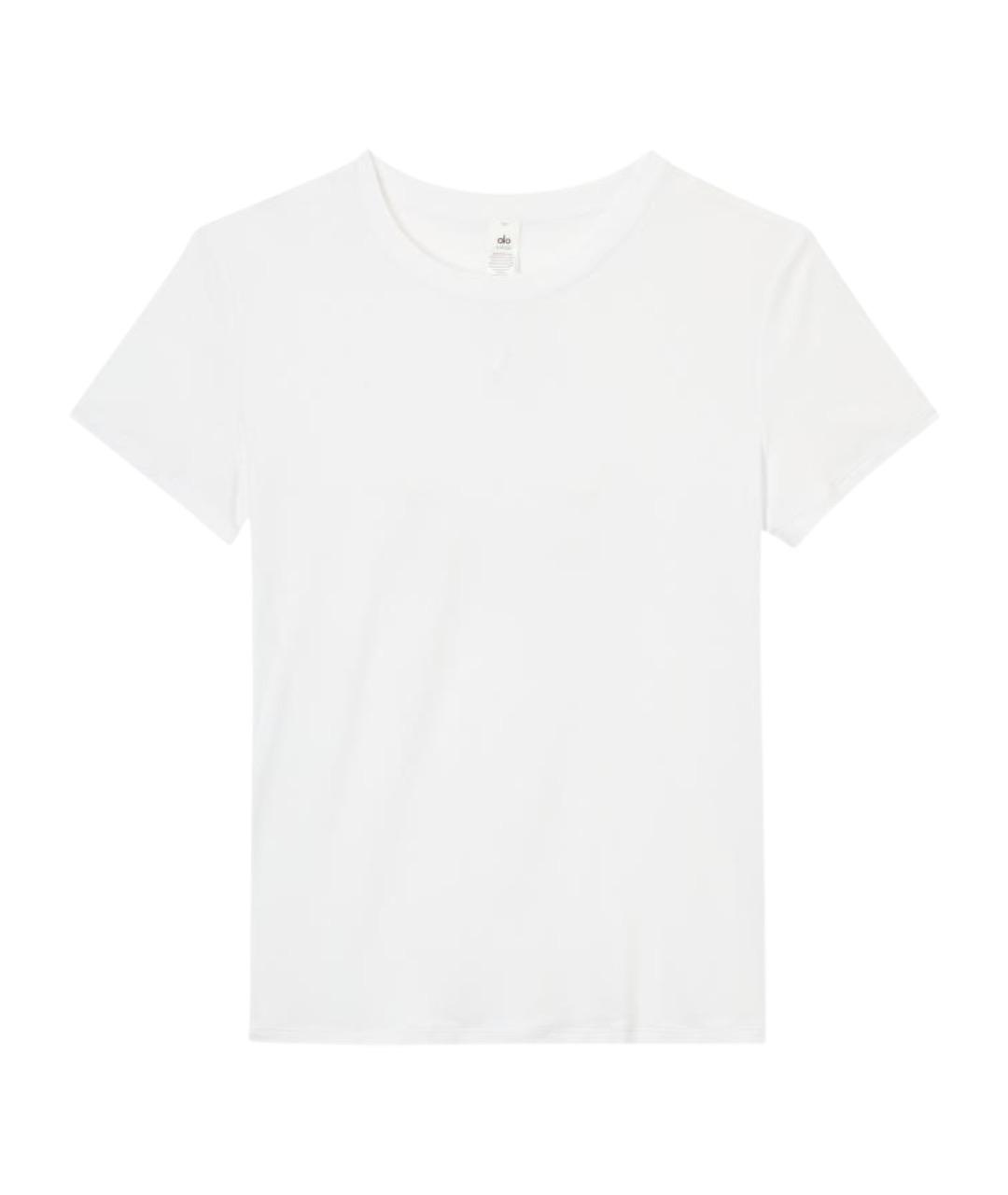 ALO YOGA Белая футболка, фото 1