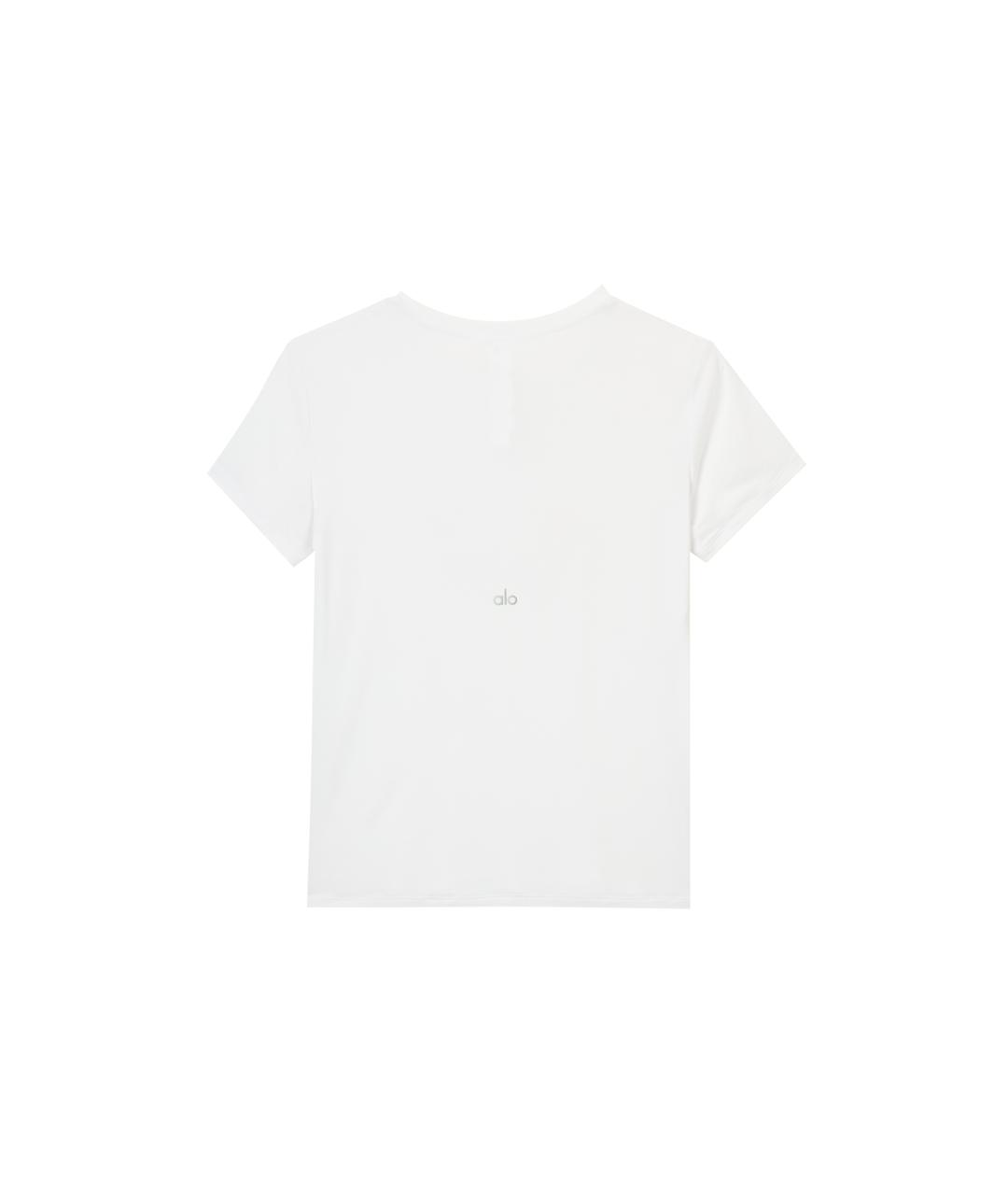 ALO YOGA Белая футболка, фото 2
