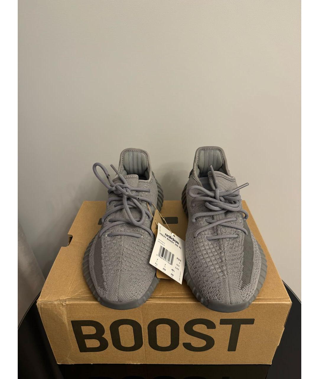 ADIDAS YEEZY Серые текстильные кроссовки, фото 2