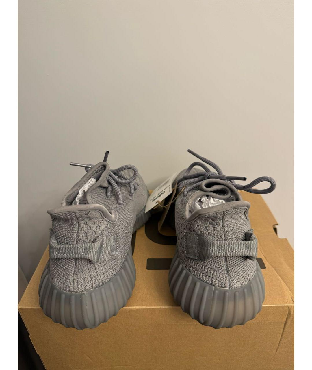 ADIDAS YEEZY Серые текстильные кроссовки, фото 4